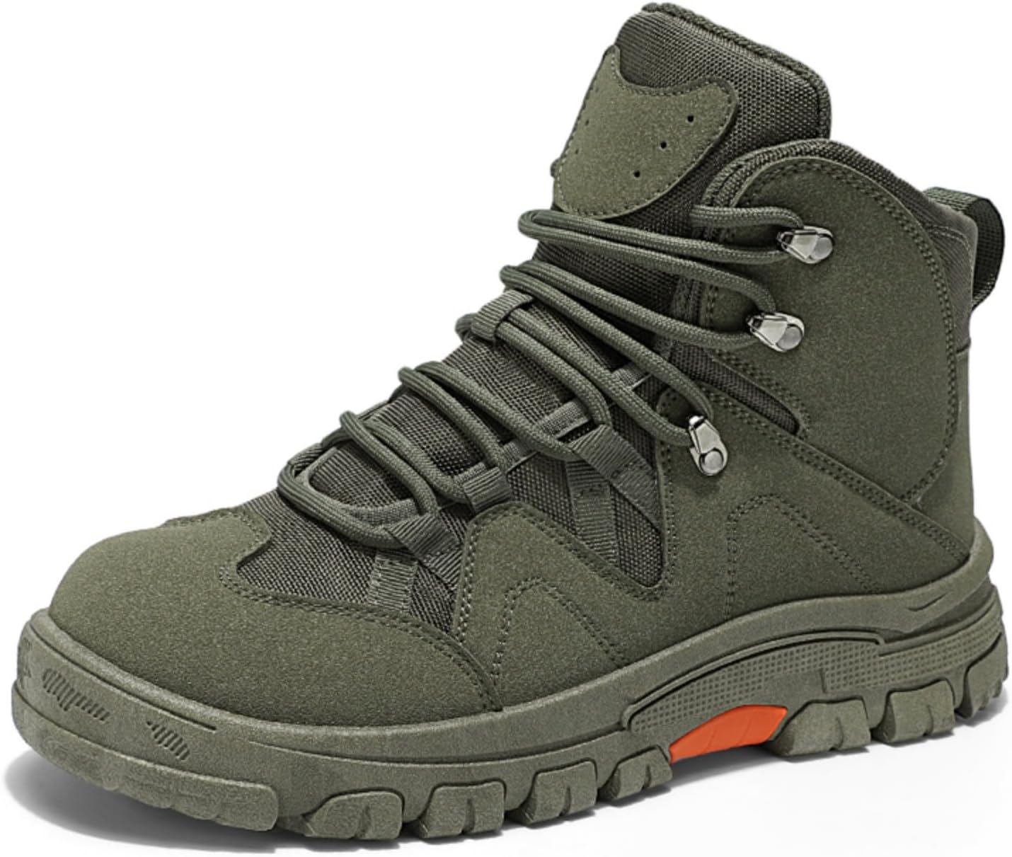 Мужские высокие туристические ботинки для походов с наружной противоскользящей подошвой, дышащим верхом из искусственной замши и сетки, с удобной внутренней отделкой. Идеальны для пеших походов, кемпинга и альпинизма Kelibasi, зеленый
Мужские высокие туристические ботинки для походов с наружной противоскользящей подошвой, дышащим верхом из искусственной замши и сетки, с удобной внутренней отделкой. Идеальны для пеших походов, кемпинга и альпинизма Kelibasi, зеленый