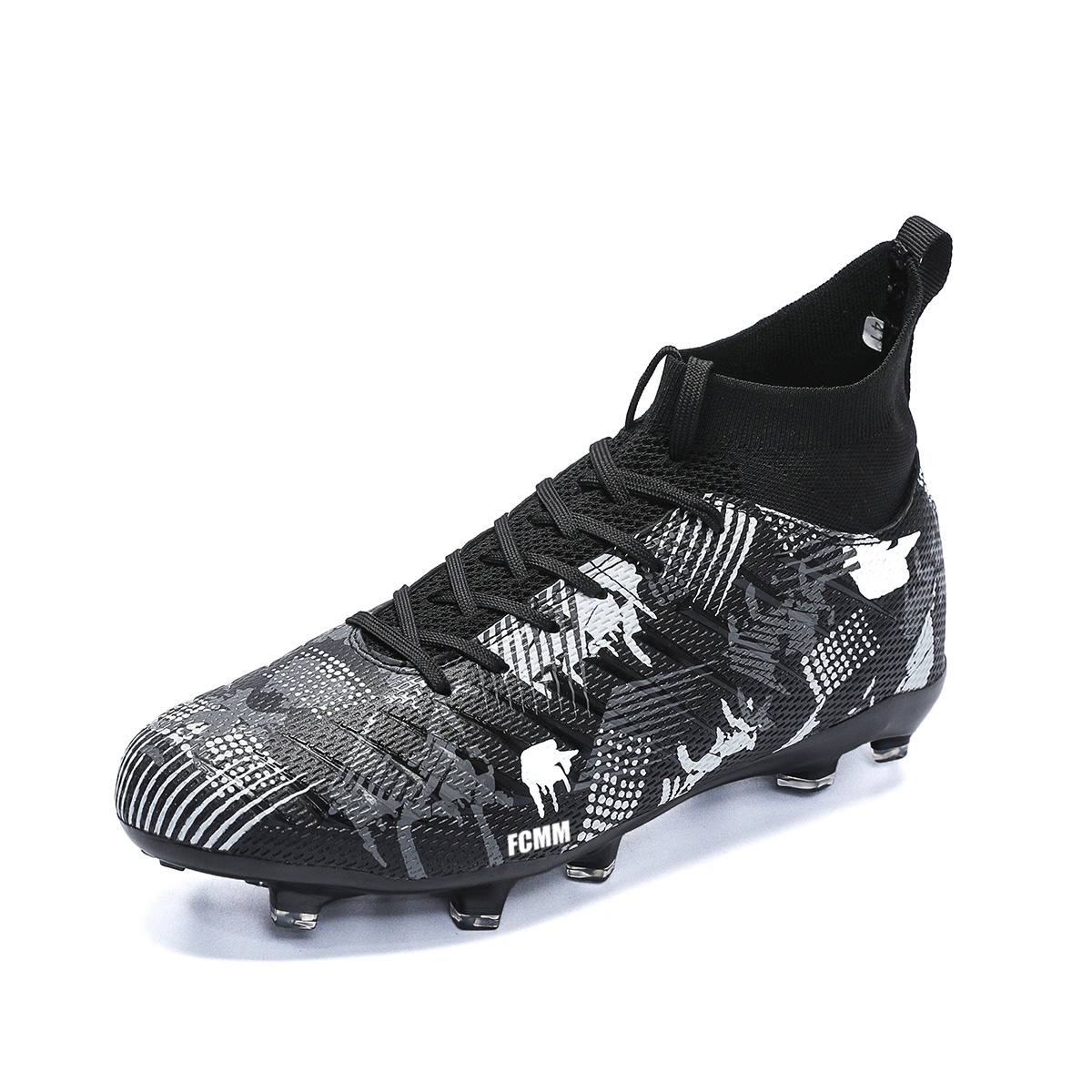 FCMM Футбольные бутсы детские, износостойкие, противоскользящие, черные
FCMM Футбольные бутсы детские, износостойкие, противоскользящие, черные