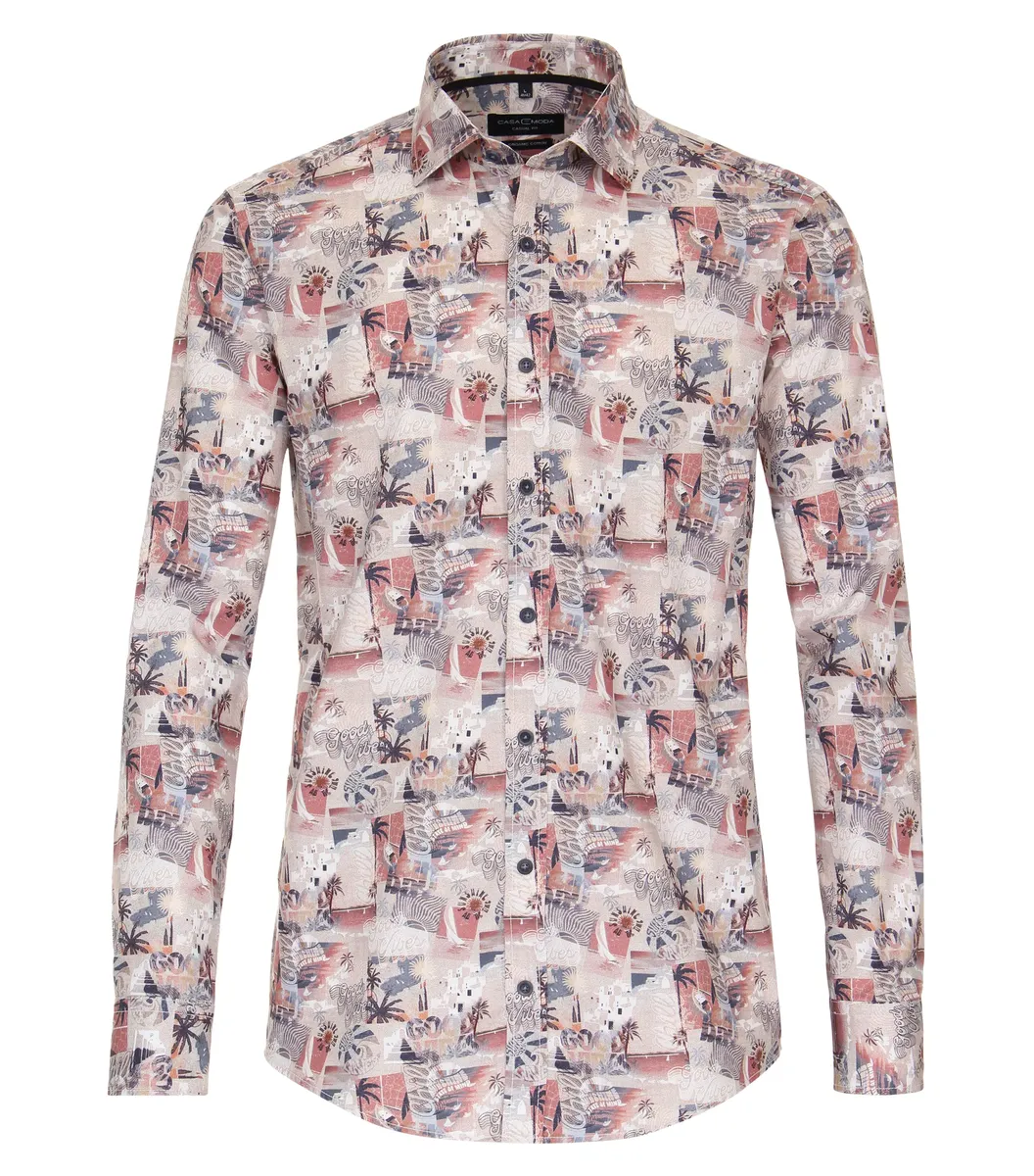 Рубашка CASAMODA с длинными рукавами "CASAMODA повседневная рубашка с принтом", красный
Рубашка CASAMODA с длинными рукавами "CASAMODA повседневная рубашка с принтом", красный