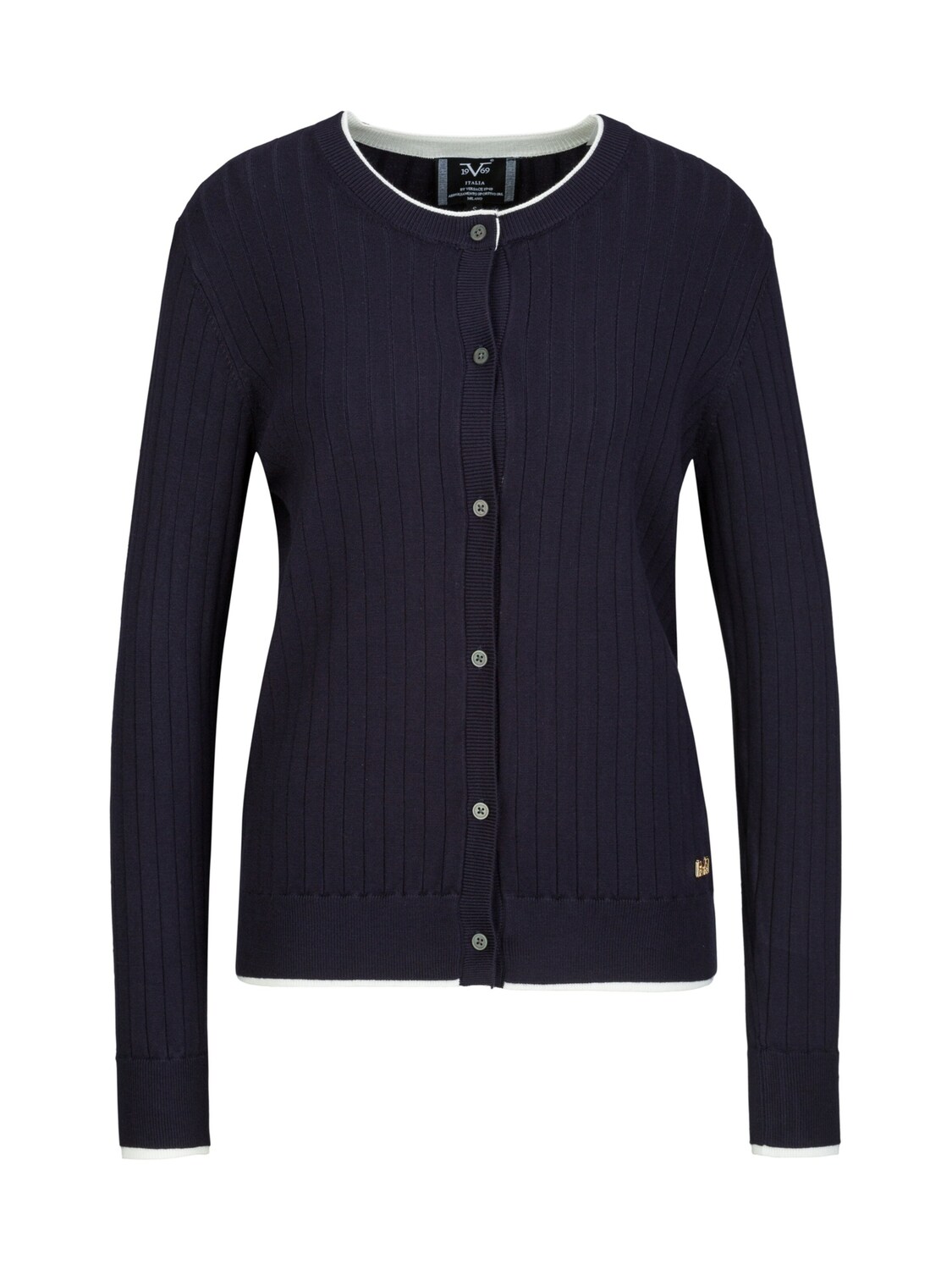 19V69 ITALIA Трикотажный кардиган 'Caro' в темно-синем цвете
19V69 ITALIA Трикотажный кардиган 'Caro' в темно-синем цвете