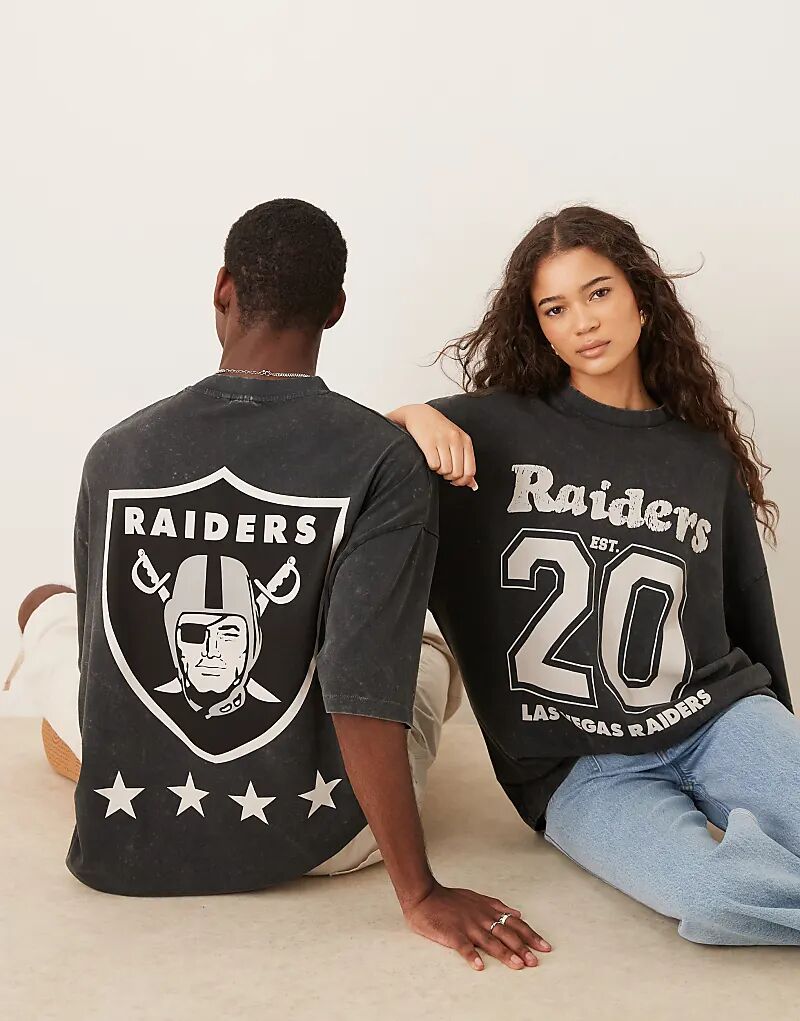 Футболка унисекс оверсайз ASOS DESIGN NFL с принтом «Рейдеров» черного цвета
Футболка унисекс оверсайз ASOS DESIGN NFL с принтом «Рейдеров» черного цвета