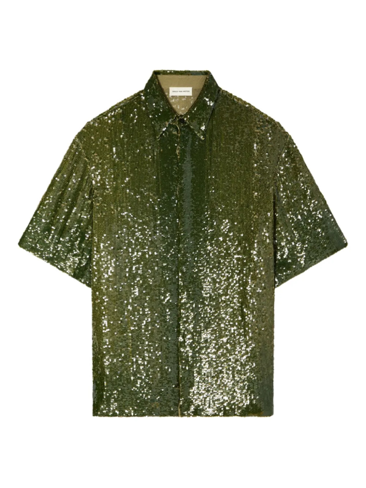 DRIES VAN NOTEN рубашка с пайетками, зеленый
DRIES VAN NOTEN рубашка с пайетками, зеленый