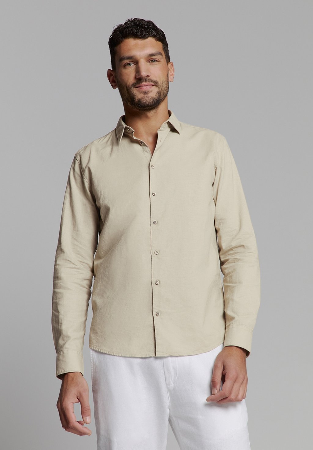 Рубашка NO EXCESS, бежевый
Рубашка NO EXCESS, бежевый