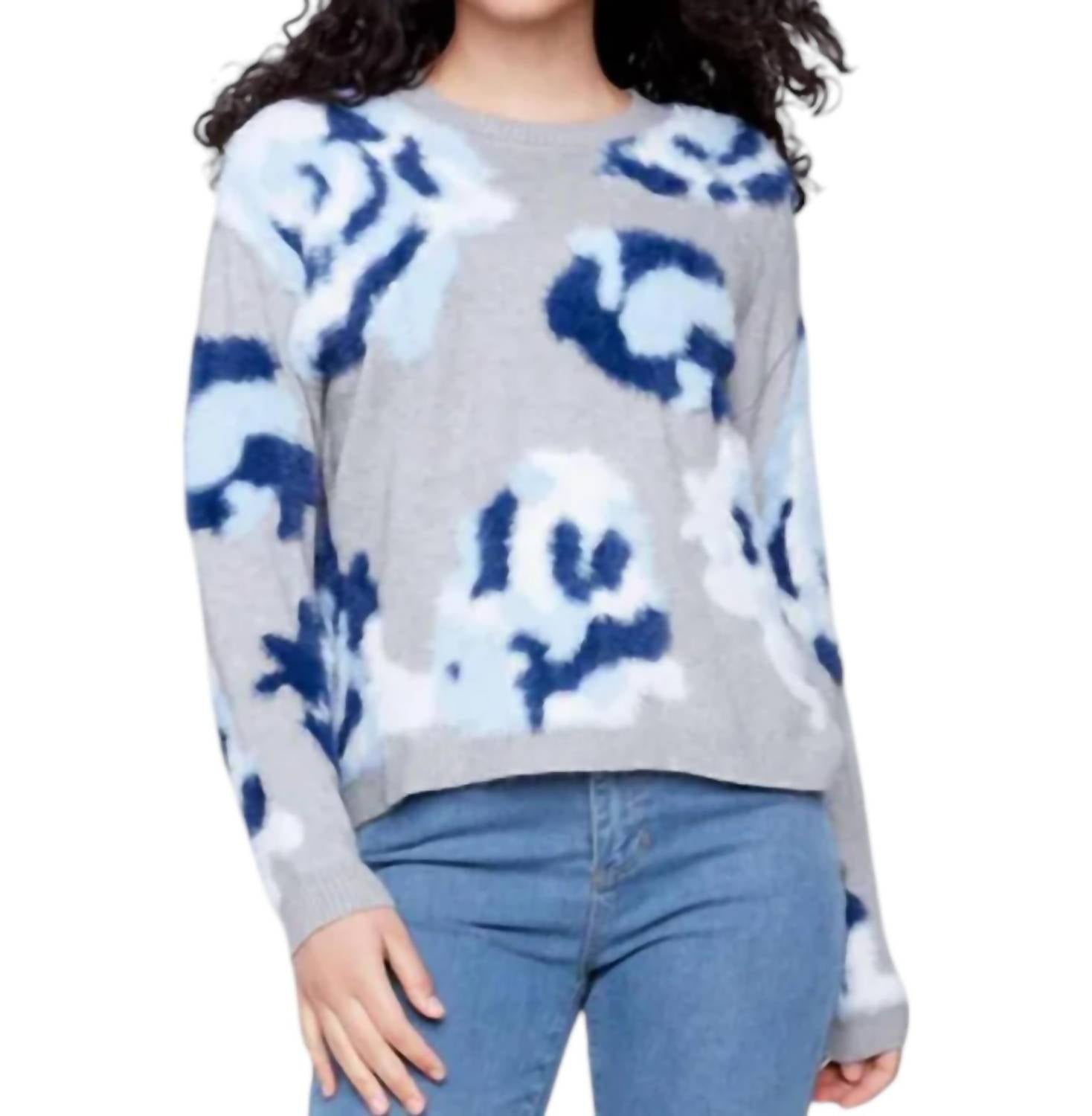 Жаккардовый свитер с круглым вырезом и открытыми плечами из пряжи с цветочным узором, светло-серый цвет CHARLIE B
Жаккардовый свитер с круглым вырезом и открытыми плечами из пряжи с цветочным узором, светло-серый цвет CHARLIE B