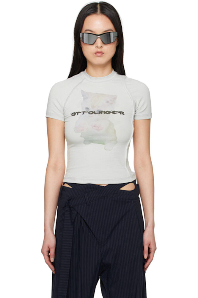 Серая деконструированная футболка Ottolinger
Серая деконструированная футболка Ottolinger