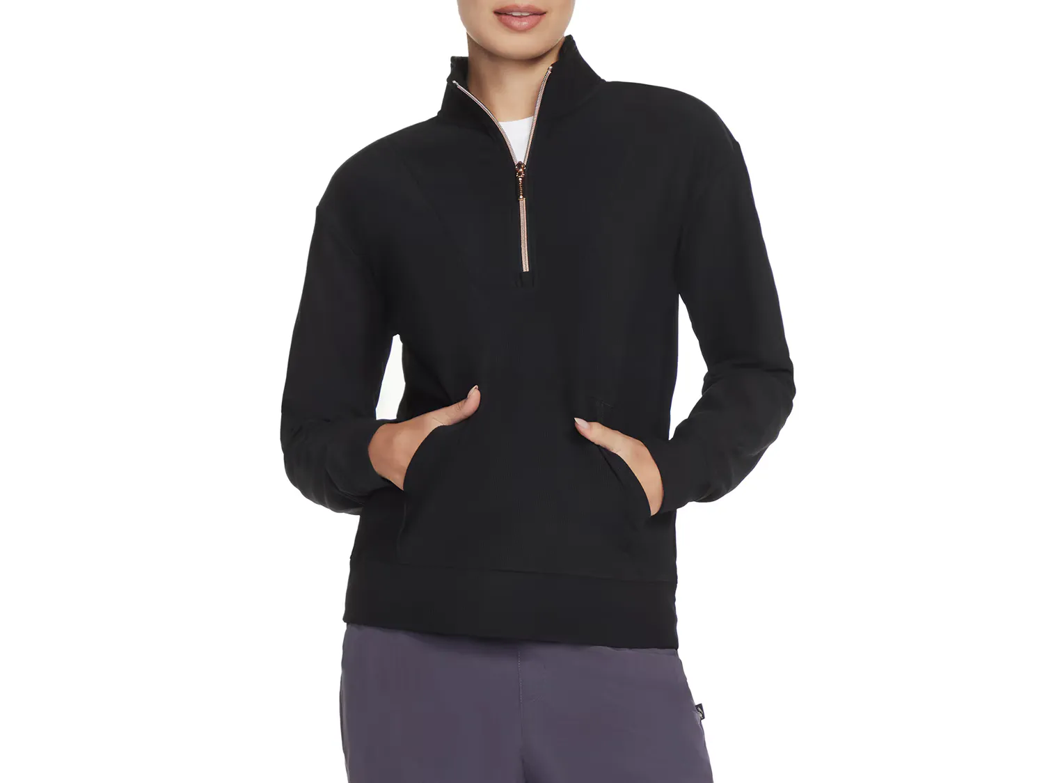 Куртка GO LUXE Rib Women's Quarter Zip Sweatshirt Skechers, черный
Куртка GO LUXE Rib Women's Quarter Zip Sweatshirt Skechers, черный