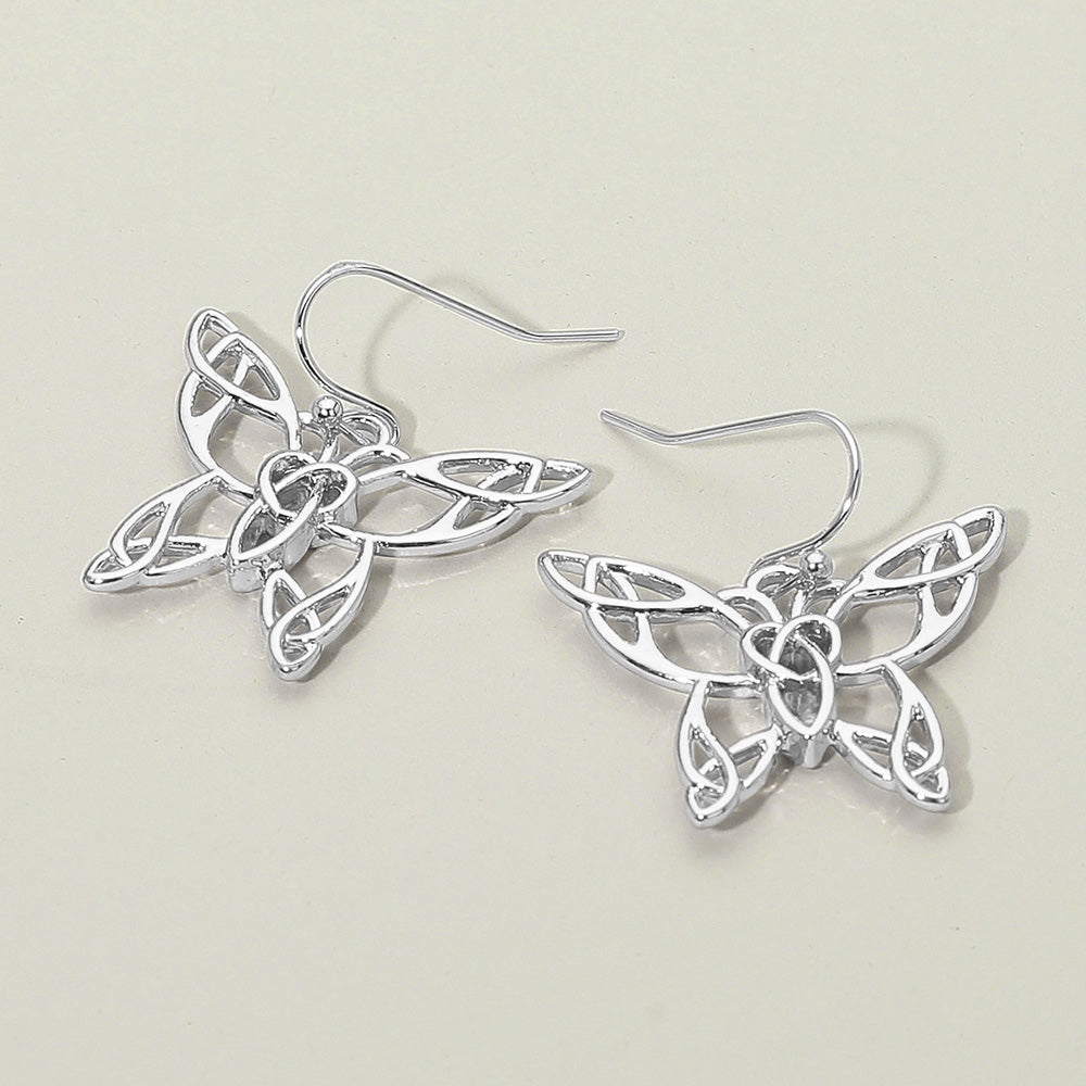 Открытые металлические серьги-бабочки Fashnzfab, Rhodium
Открытые металлические серьги-бабочки Fashnzfab, Rhodium