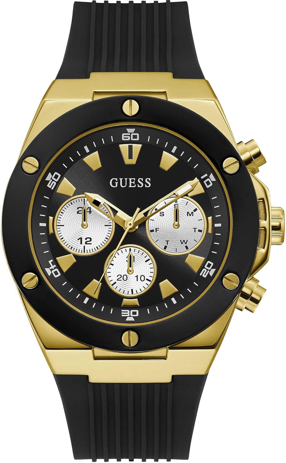 GUESS Многофункциональные часы 44 мм, Black/Gold Tone/Black, Позолоченный, GUESS Многофункциональные часы 44 мм, Black/Gold Tone/Black
GUESS Многофункциональные часы 44 мм, Black/Gold Tone/Black, Позолоченный, GUESS Многофункциональные часы 44 мм, Black/Gold Tone/Black