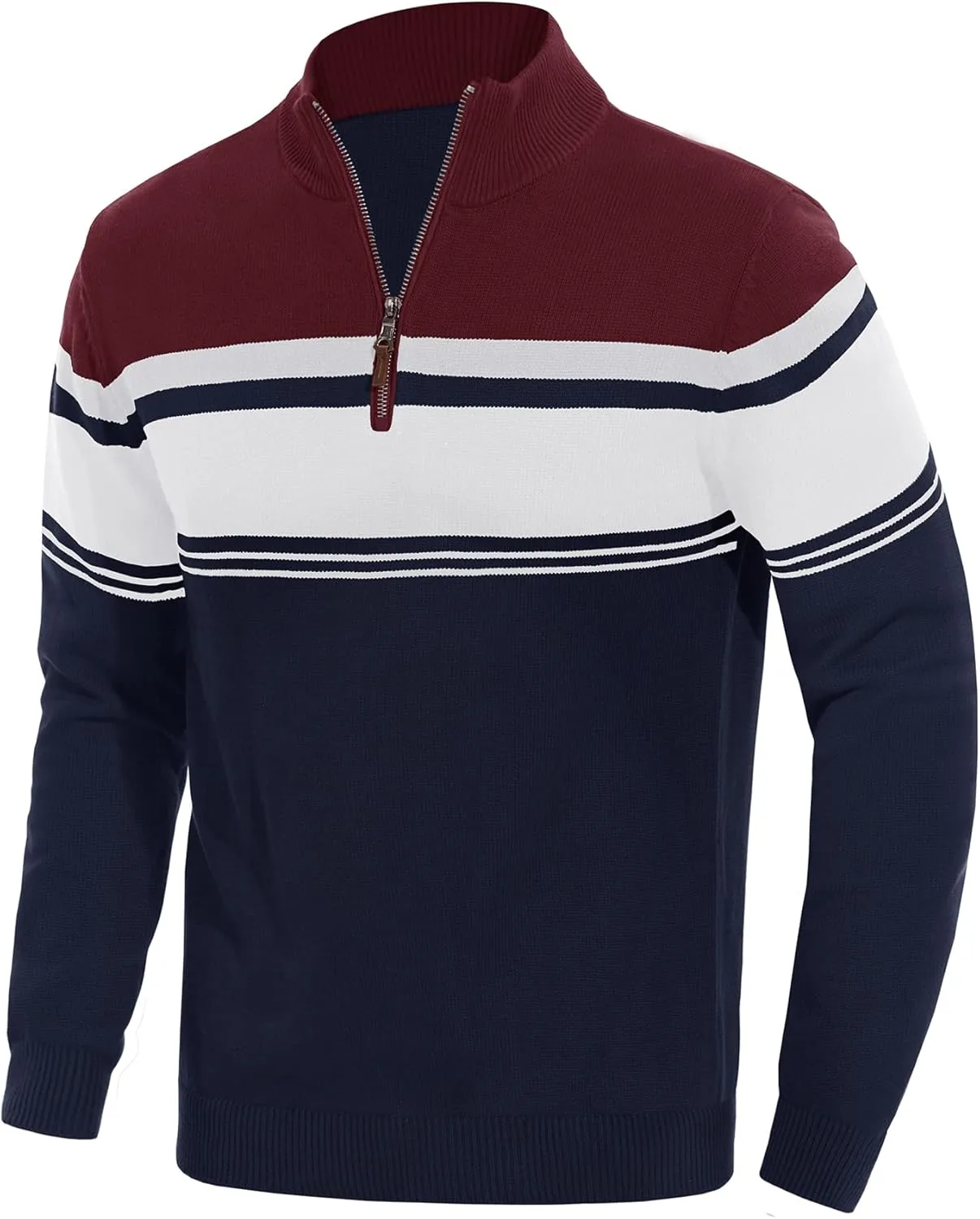 EKLENTSON мужской свитер с воротником-стойкой и молнией на четверть, полосатый, вязаный, для зимы и гольфа
EKLENTSON мужской свитер с воротником-стойкой и молнией на четверть, полосатый, вязаный, для зимы и гольфа