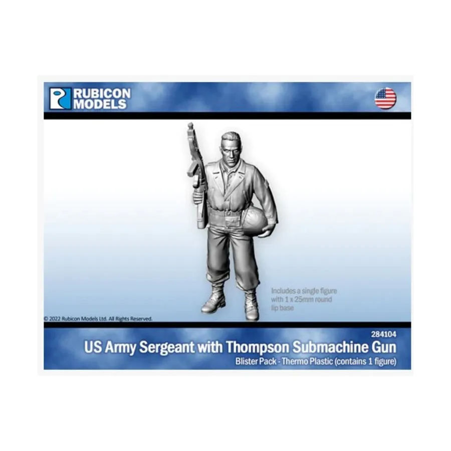 Сержант армии США с пистолетом-пулеметом Томпсона, World War II - USA & Other Allies (28mm)
Сержант армии США с пистолетом-пулеметом Томпсона, World War II - USA & Other Allies (28mm)