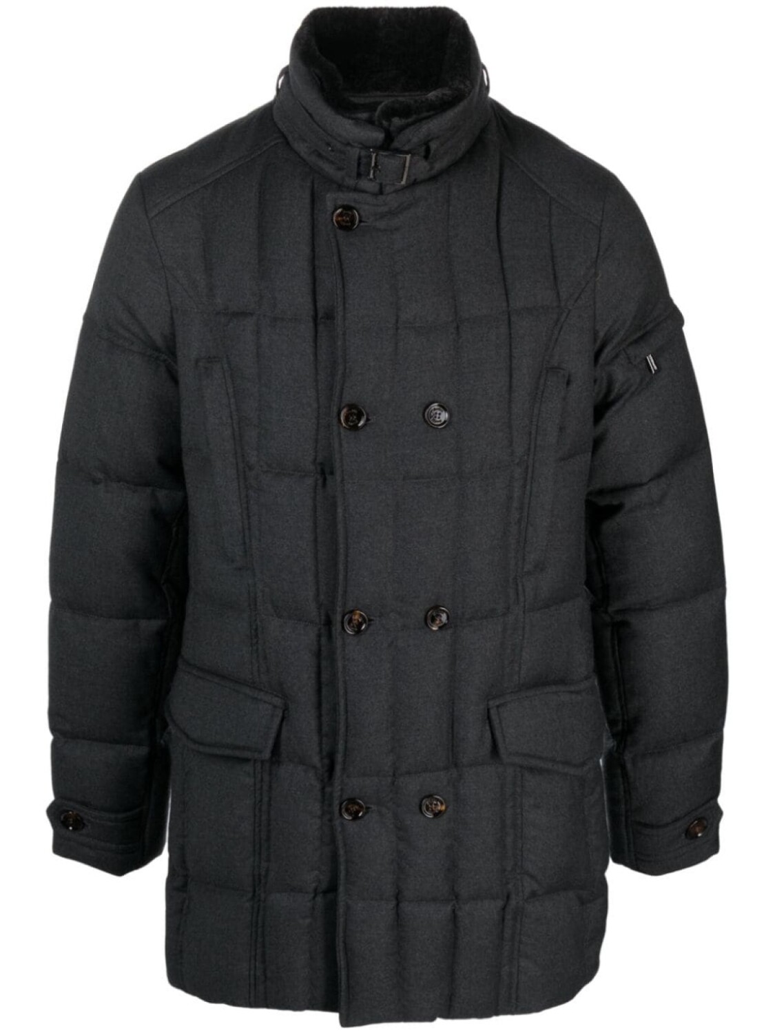 Moorer пуховик с воротником-воронкой, серый
Moorer пуховик с воротником-воронкой, серый