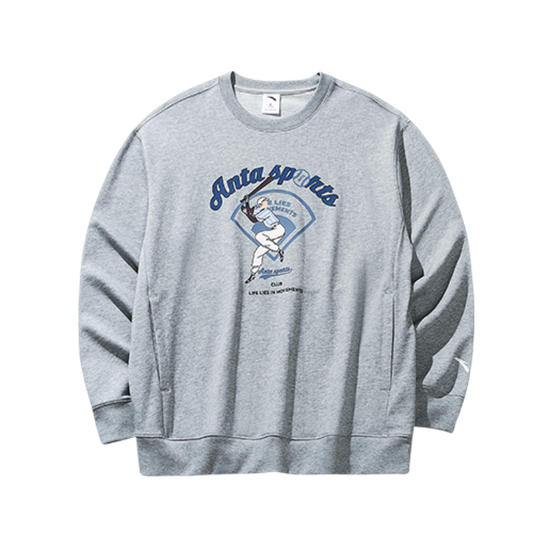 ANTA SUPERSTORE Анта свитшот мужской серый вересково-серый
ANTA SUPERSTORE Анта свитшот мужской серый вересково-серый