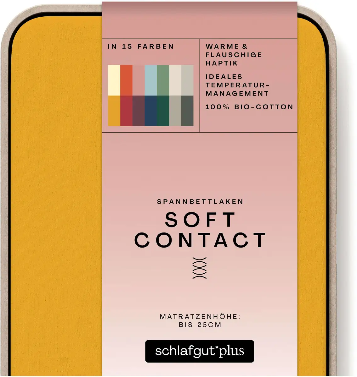 Простыня Schlafgut "Soft Contact", 100% органический хлопок 140-160х200 см, 1 шт., цвет Yellow Deep
Простыня Schlafgut "Soft Contact", 100% органический хлопок 140-160х200 см, 1 шт., цвет Yellow Deep