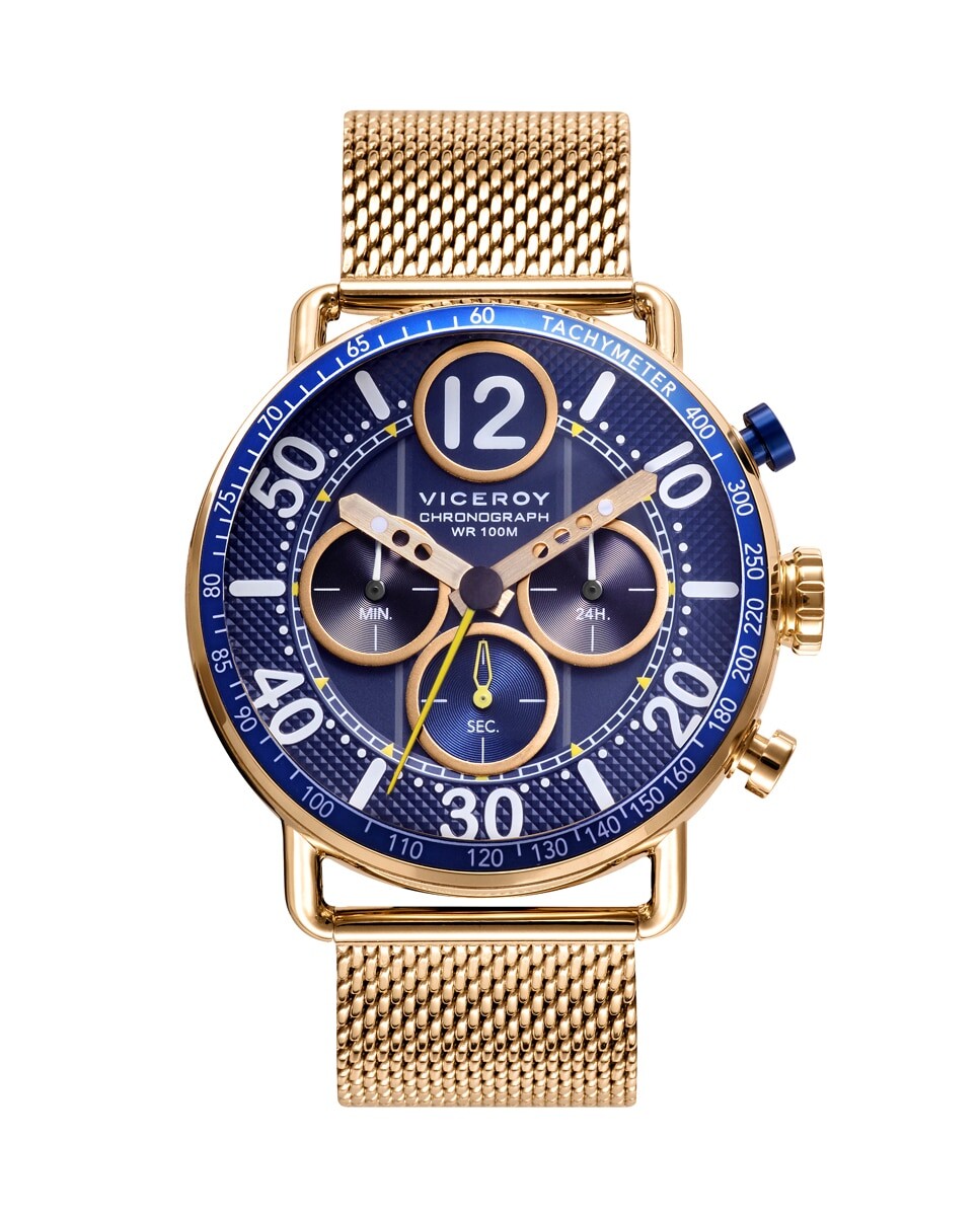 Мужские часы Magnum с хронографом, стальные, с миланской сеткой, золото, Ip Viceroy, золотой
Мужские часы Magnum с хронографом, стальные, с миланской сеткой, золото, Ip Viceroy, золотой