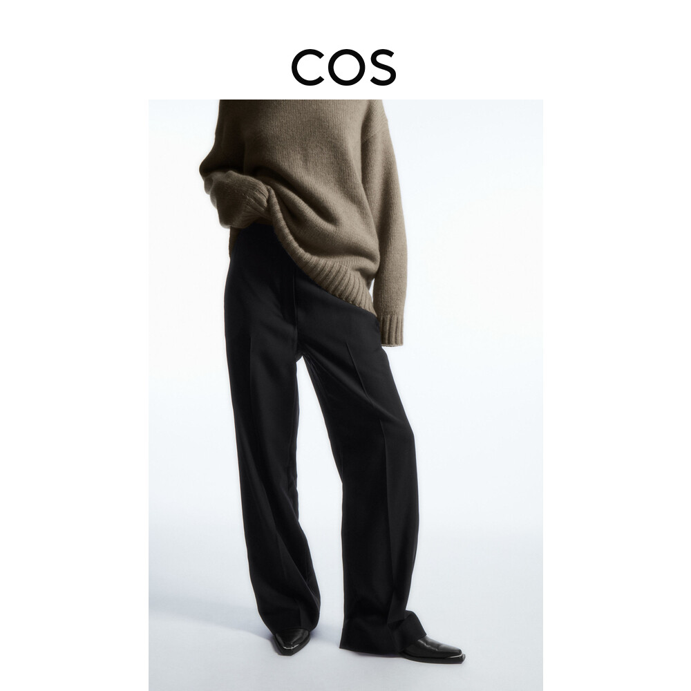 Женские шерстяные брюки Cos прямые, черный
Женские шерстяные брюки Cos прямые, черный