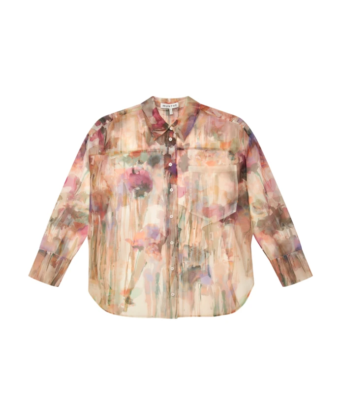 Блузка с абстрактным принтом Munthe, мультиколор
Блузка с абстрактным принтом Munthe, мультиколор