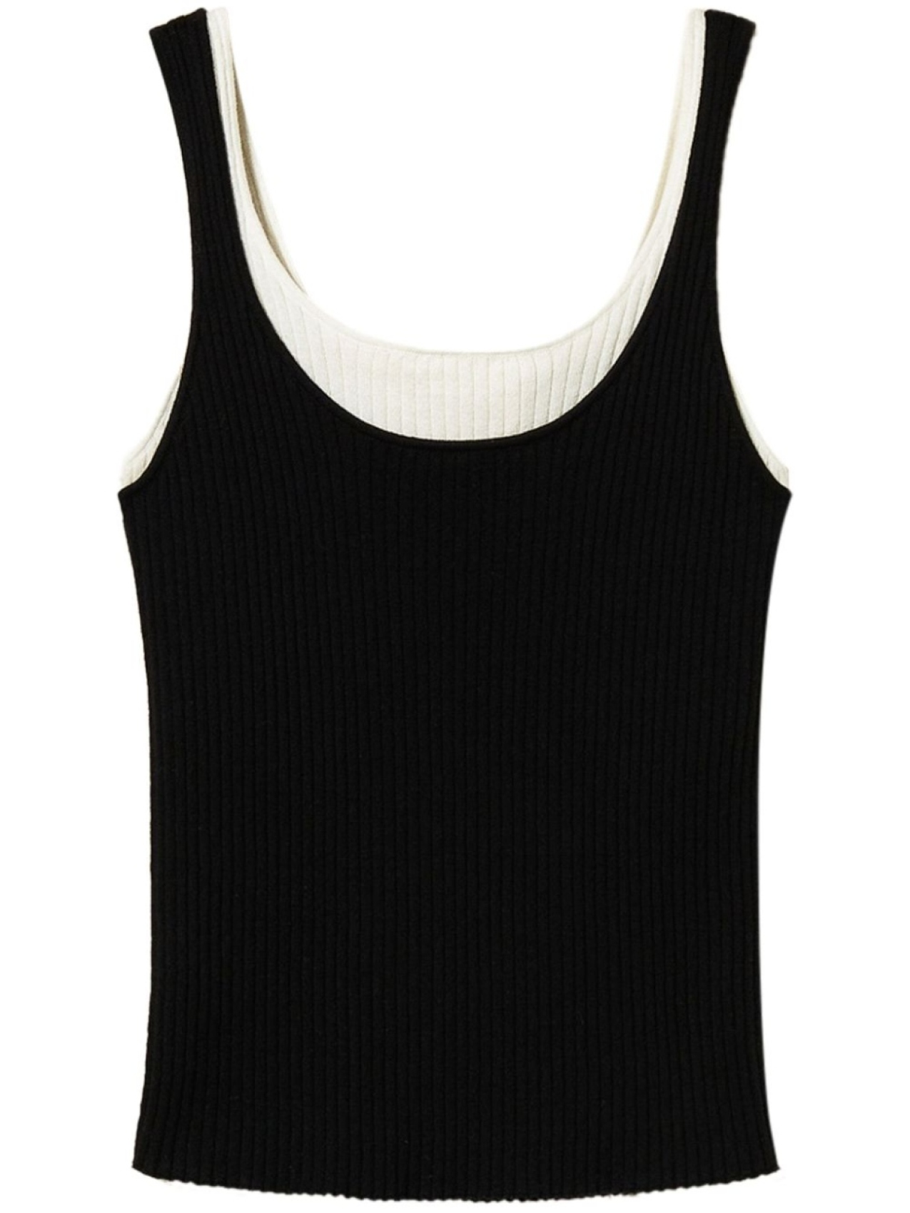 TWINSET трикотажный топ с эффектом тромплей, черный
TWINSET трикотажный топ с эффектом тромплей, черный