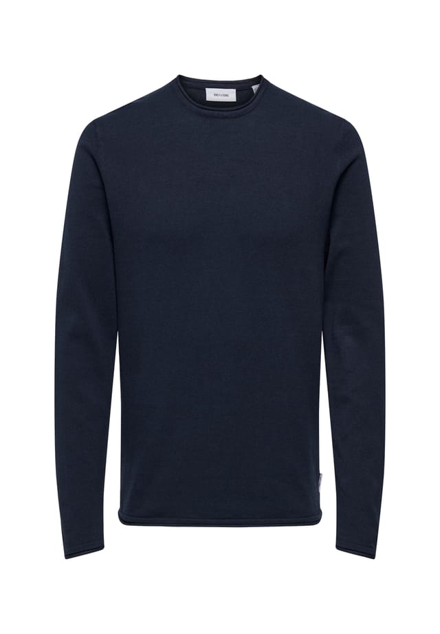 Джимми вязаный свитер с r-образным вырезом Only & Sons, синий
Джимми вязаный свитер с r-образным вырезом Only & Sons, синий