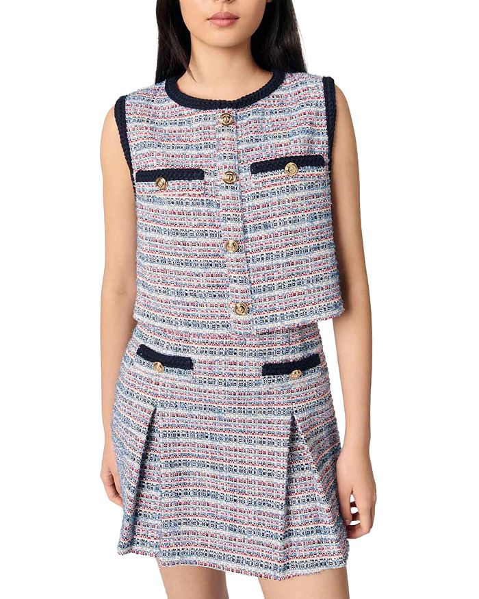 Короткое платье из твида 2 в 1 Maje, мультиколор
Короткое платье из твида 2 в 1 Maje, мультиколор