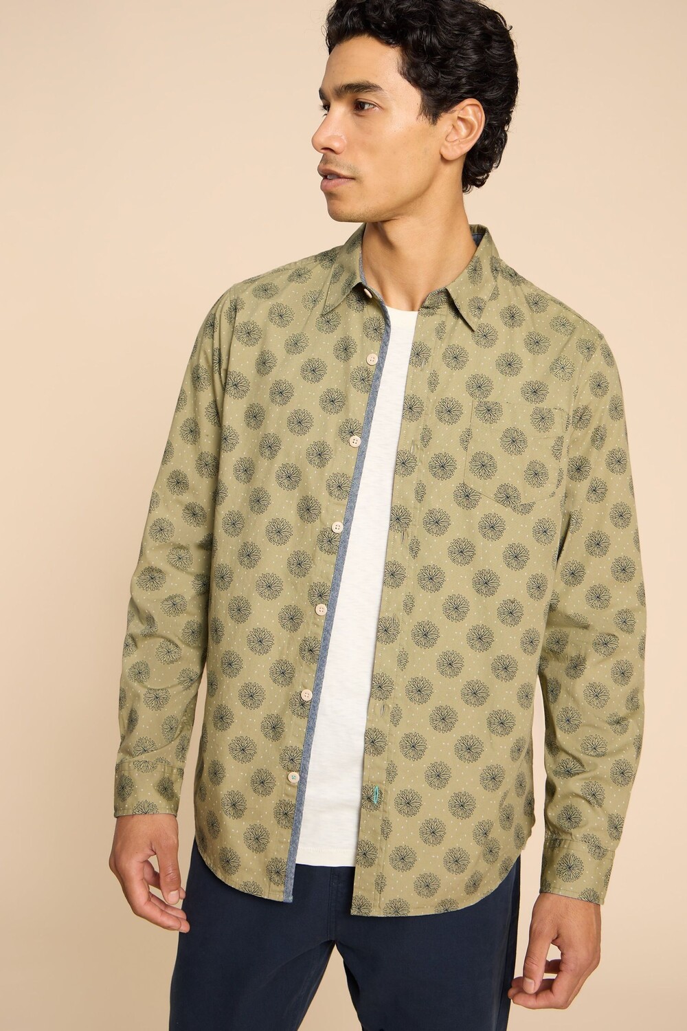 Рубашка с цветочным принтом Daisy White Stuff, зеленый 
Рубашка с цветочным принтом Daisy White Stuff, зеленый