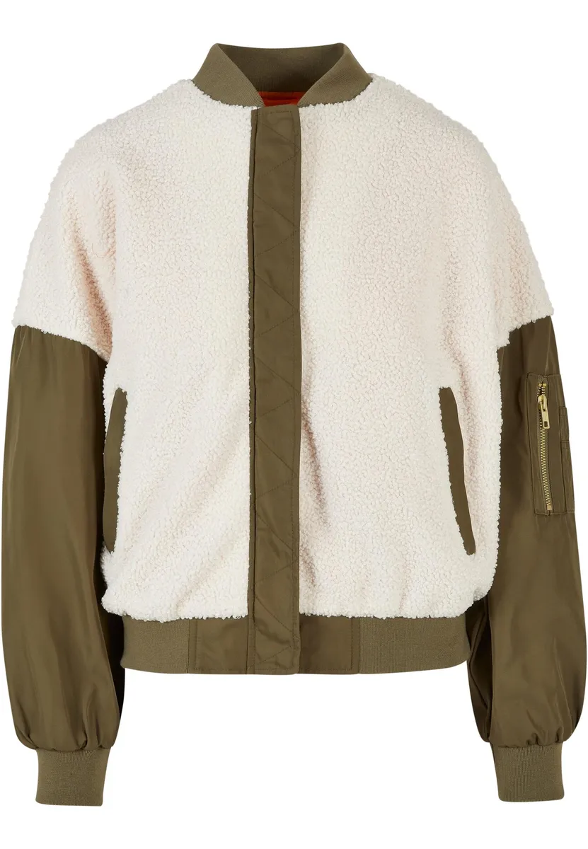 Куртка-бомбер URBAN CLASSICS " Urban Classics Women's Ladies Oversized Sherpa Mixed Bomber Jacket" (1 шт.), без капюшона, белый
Куртка-бомбер URBAN CLASSICS " Urban Classics Women's Ladies Oversized Sherpa Mixed Bomber Jacket" (1 шт.), без капюшона, белый