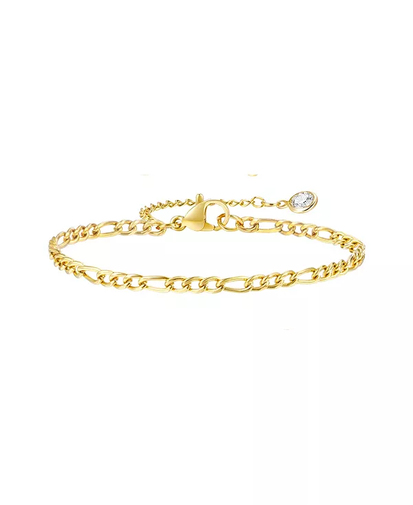 Классический золотой браслет-цепочка Фигаро Hollywood Sensation, gold
Классический золотой браслет-цепочка Фигаро Hollywood Sensation, gold