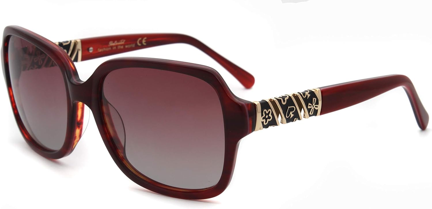 Ретро-солнцезащитные очки квадратной формы для женщин, модные поляризованные солнцезащитные очки, защита от УФ-излучения, толстая оправа, красный цвет SunCristal, Red Wine
Ретро-солнцезащитные очки квадратной формы для женщин, модные поляризованные солнцезащитные очки, защита от УФ-излучения, толстая оправа, красный цвет SunCristal, Red Wine