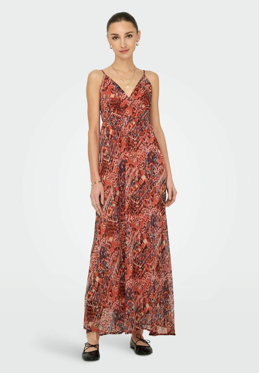 Платье макси ONLVIKKI LANGES ONLY, красный 
Платье макси ONLVIKKI LANGES ONLY, красный