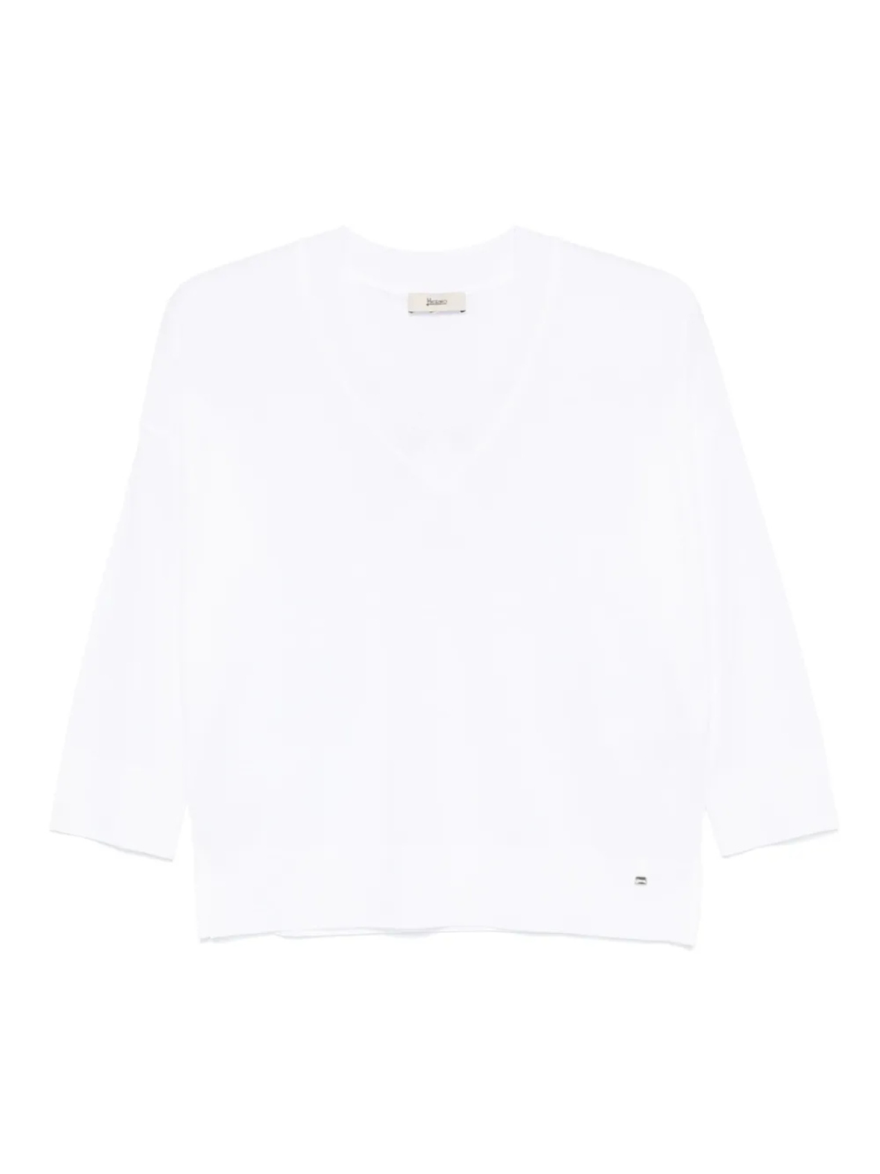 Топ с V-образным вырезом Herno, белый 
Топ с V-образным вырезом Herno, белый