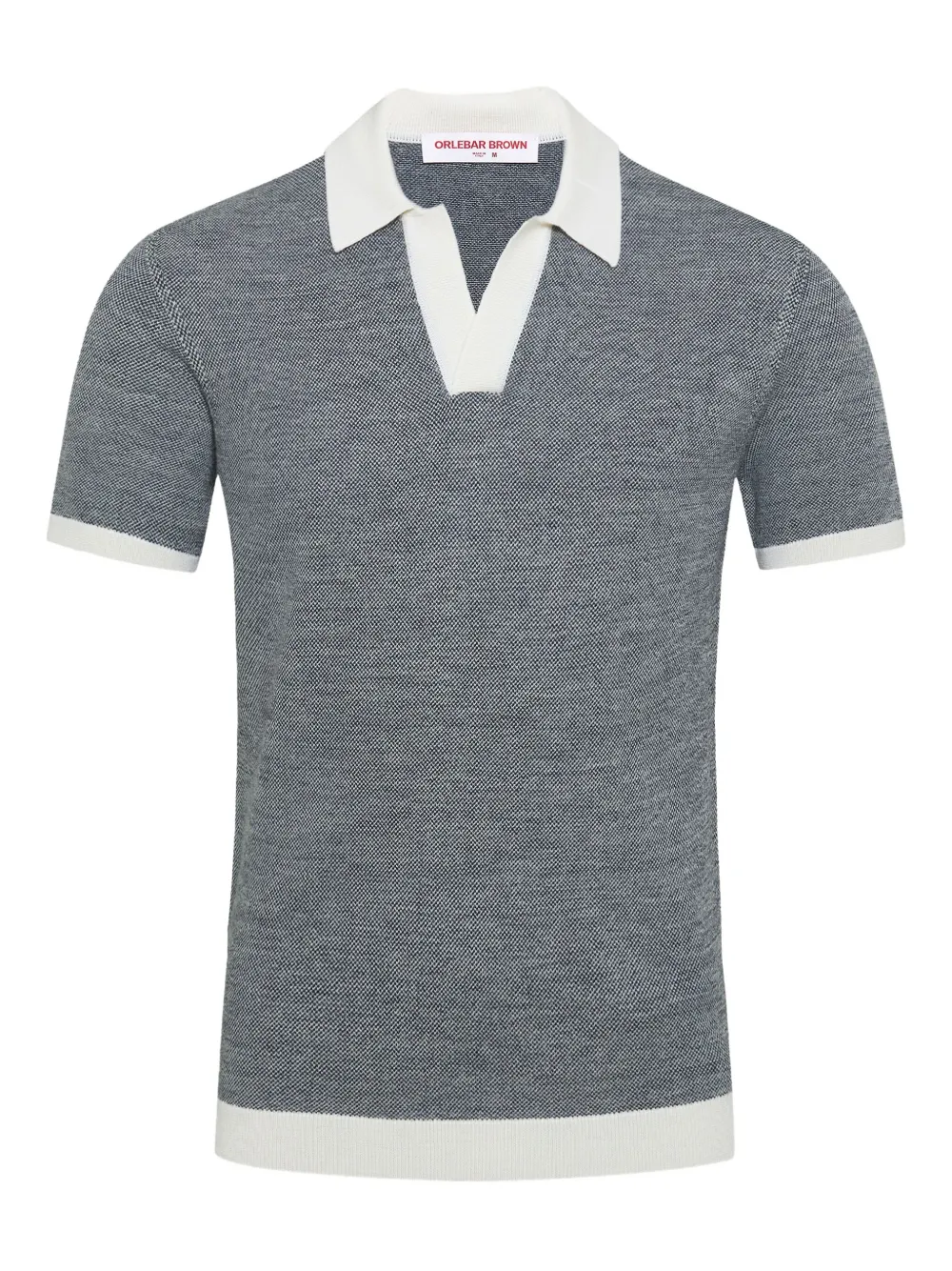 Рубашка-поло с короткими рукавами и контрастной полосой Orlebar Brown, серый
Рубашка-поло с короткими рукавами и контрастной полосой Orlebar Brown, серый