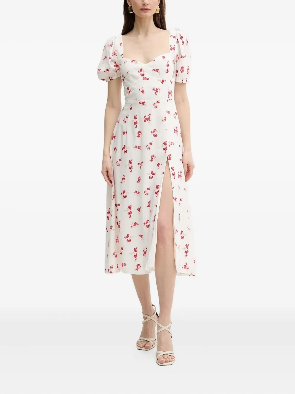 Платье миди Gillian с объемными рукавами Bardot, белый
Платье миди Gillian с объемными рукавами Bardot, белый