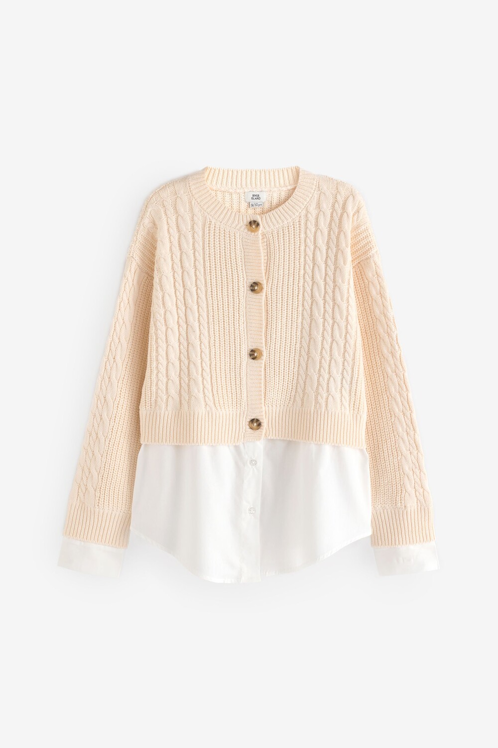 Кардиган для девочек с косами River Island, бежевый
Кардиган для девочек с косами River Island, бежевый