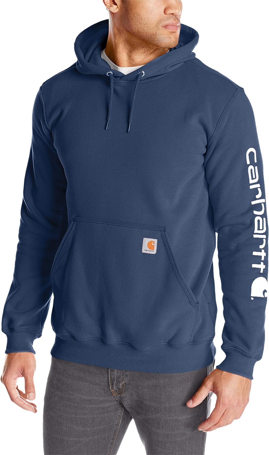 Толстовка средней плотности с капюшоном и фирменным логотипом на рукавах Carhartt, цвет New Navy
Толстовка средней плотности с капюшоном и фирменным логотипом на рукавах Carhartt, цвет New Navy