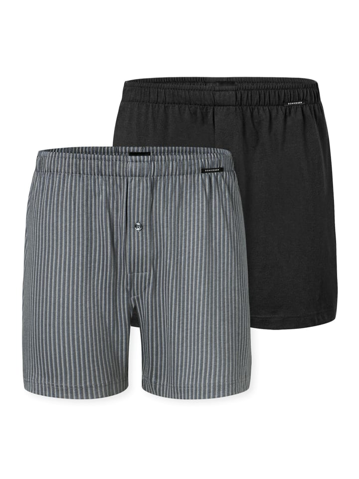 Трусы боксеры Schiesser, черный/серый
Трусы боксеры Schiesser, черный/серый