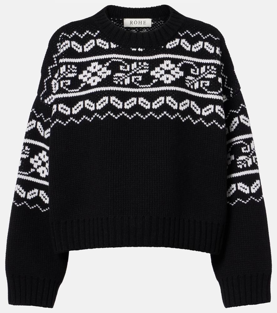 Свитер из шерсти Fair Isle Róhe, Black
Свитер из шерсти Fair Isle Róhe, Black