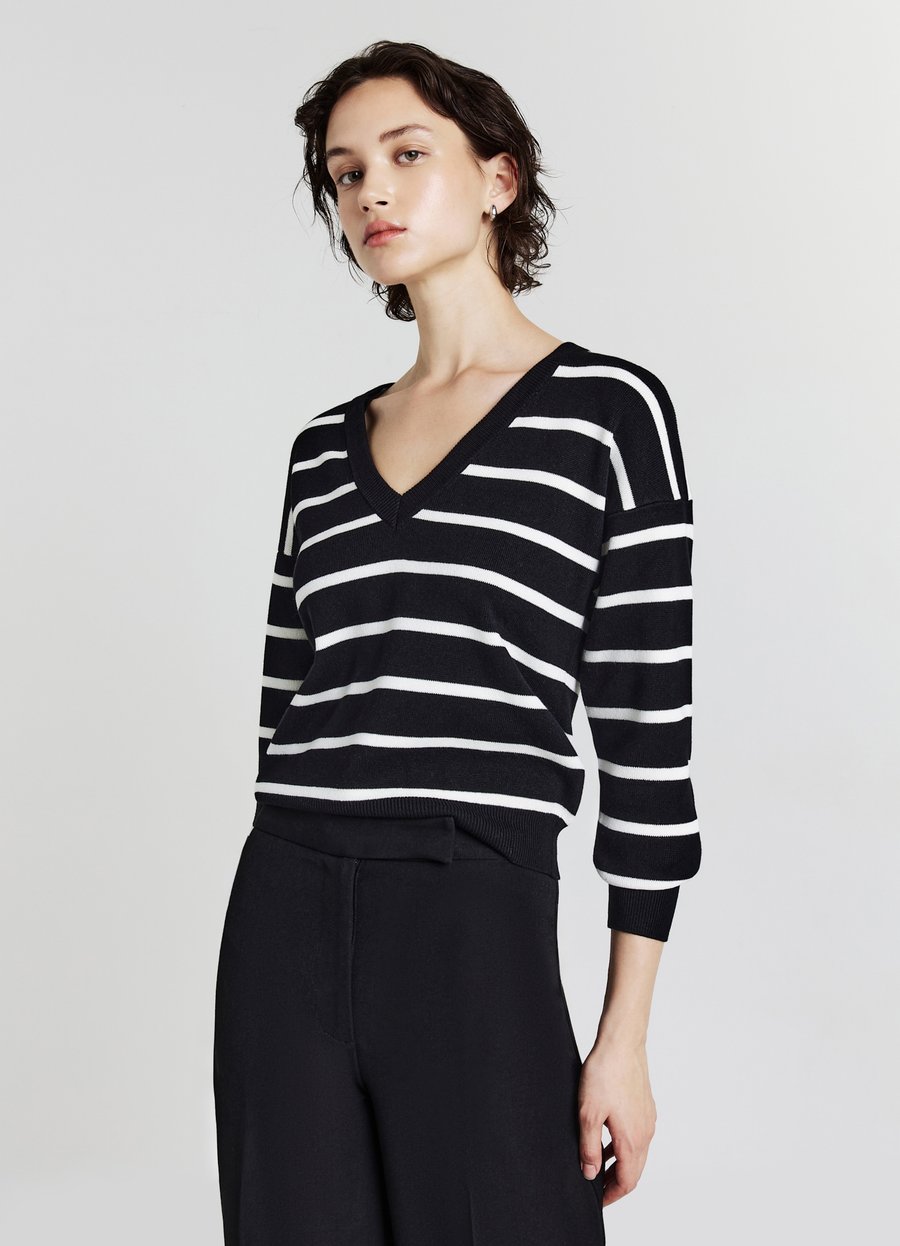 Джемпер Calliope CON SCOLLO A V A RIGHE, Var Ultrablack/Black
Джемпер Calliope CON SCOLLO A V A RIGHE, Var Ultrablack/Black