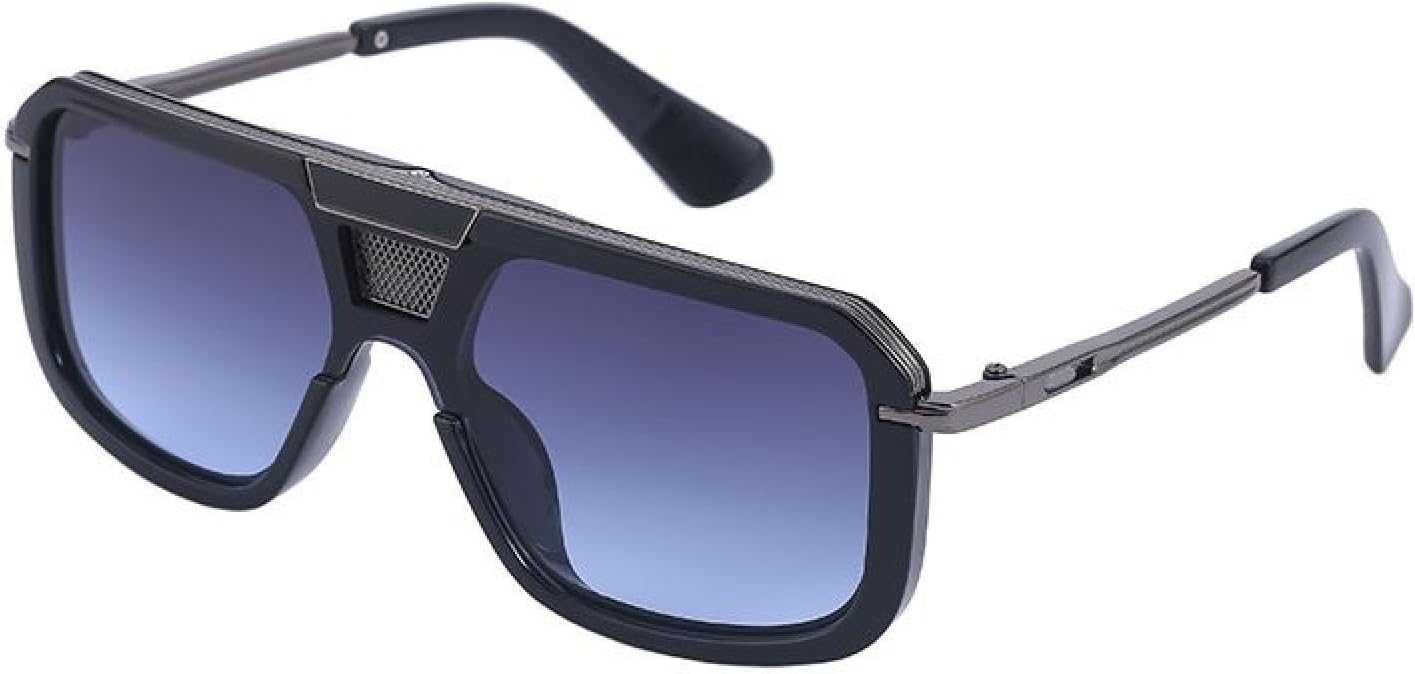 Солнцезащитные очки в стиле стимпанк для женщин и мужчин, роскошные модные солнцезащитные очки в стиле панк для мужчин, очки для вождения с плоской верхней частью, защита от УФ-излучения UV400 generic, C6qungrayblue
Солнцезащитные очки в стиле стимпанк для женщин и мужчин, роскошные модные солнцезащитные очки в стиле панк для мужчин, очки для вождения с плоской верхней частью, защита от УФ-излучения UV400 generic, C6qungrayblue