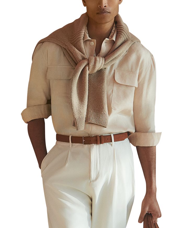 Рубашка из льна Regular Fit с двумя нагрудными карманами REISS, коричневый/бежевый
Рубашка из льна Regular Fit с двумя нагрудными карманами REISS, коричневый/бежевый