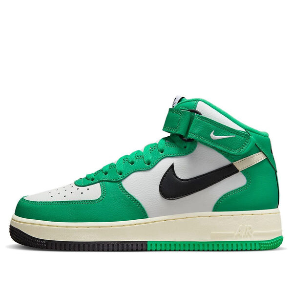 Кроссовки air force 1 mid 07 lv8 'split stadium green' Nike, белый 
Кроссовки air force 1 mid 07 lv8 'split stadium green' Nike, белый