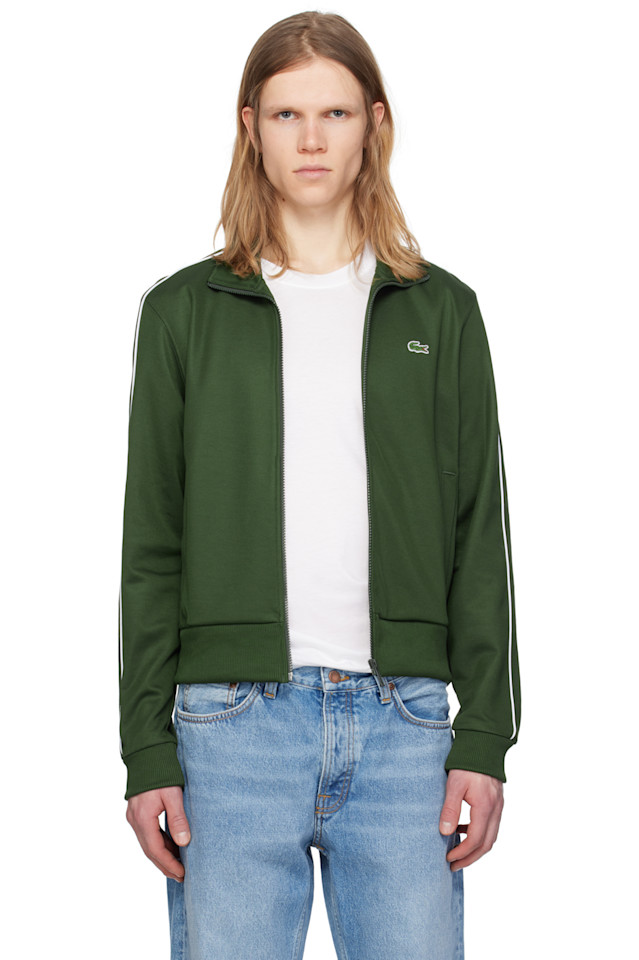 Куртка-толстовка с молнией Paris piqué Lacoste, зеленый 
Куртка-толстовка с молнией Paris piqué Lacoste, зеленый