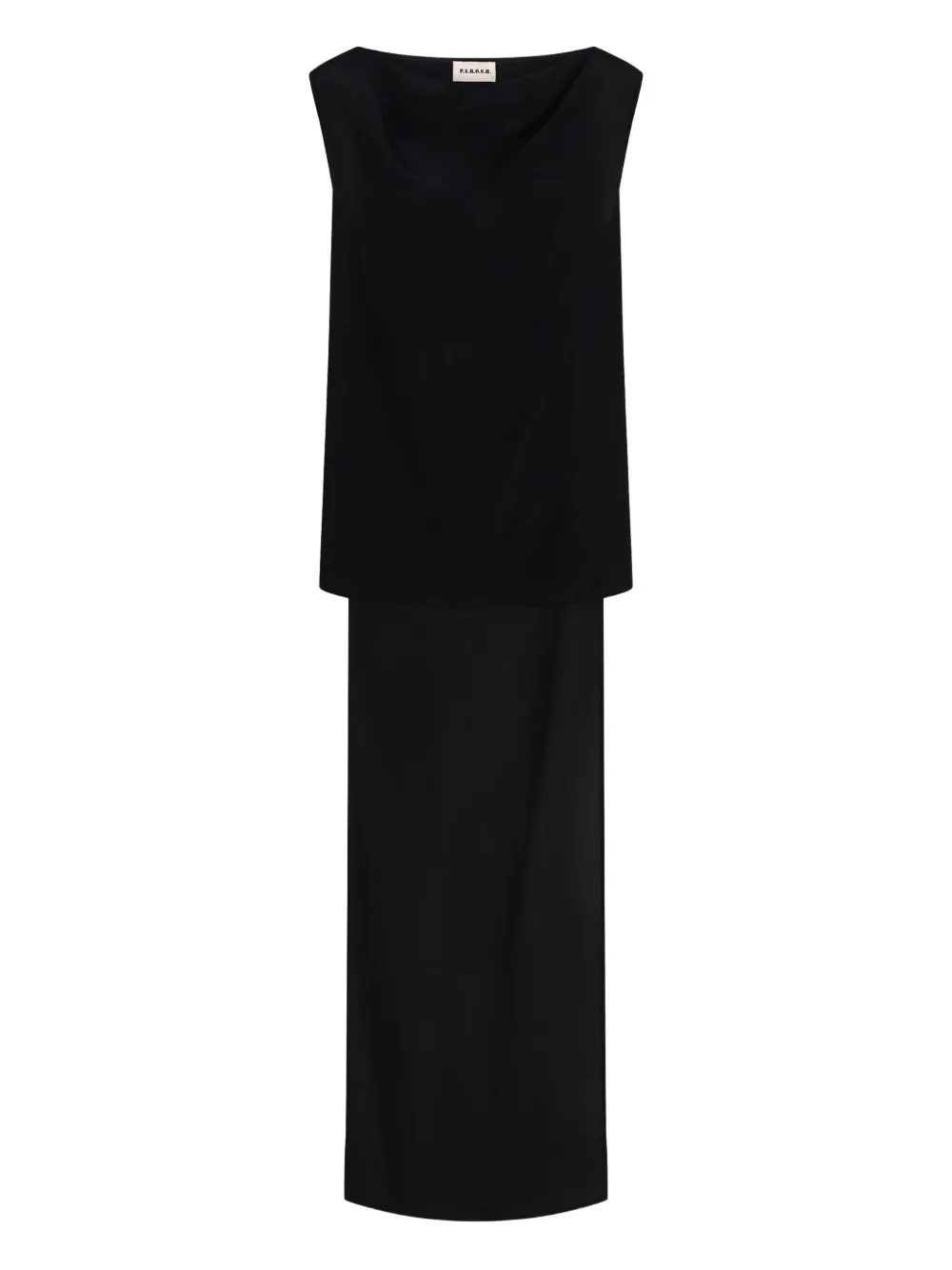 Шелковая блузка без рукавов P.A.R.O.S.H., черный
Шелковая блузка без рукавов P.A.R.O.S.H., черный