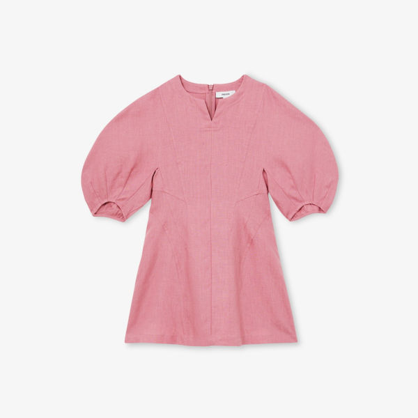 Платье Reiss Romy из льна с рукавами-фонариками для девочек 9-13 лет, розовый 
Платье Reiss Romy из льна с рукавами-фонариками для девочек 9-13 лет, розовый