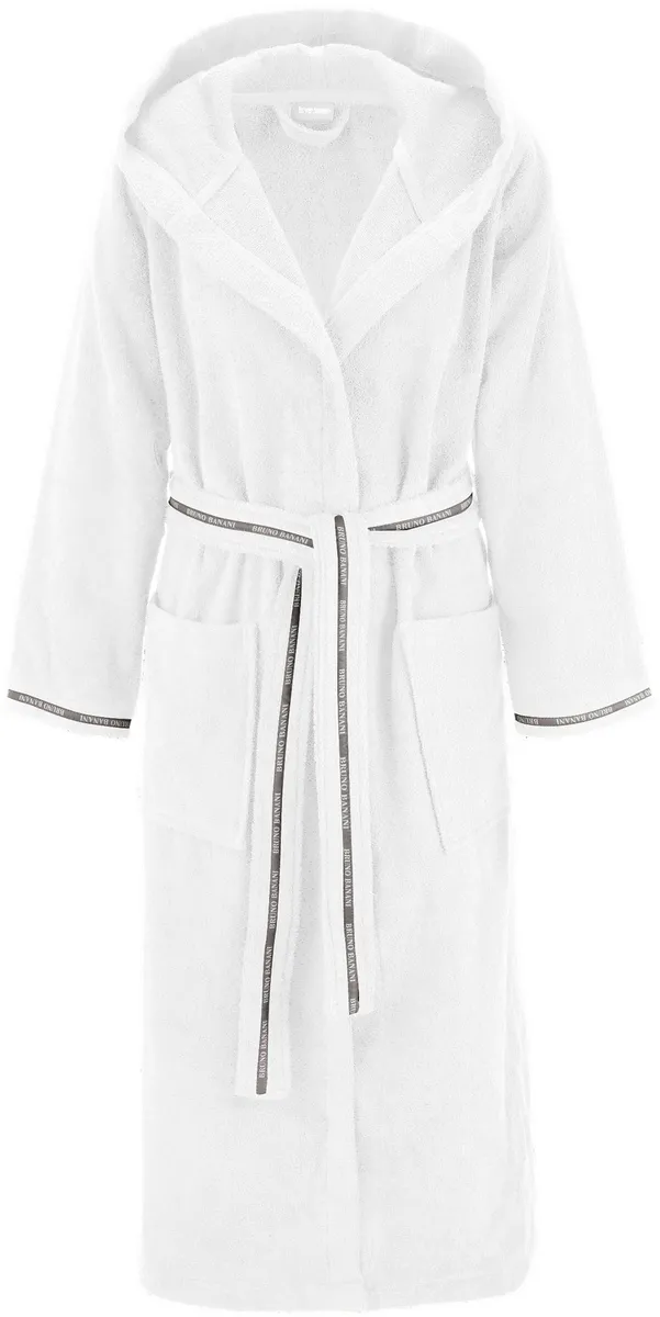 Женский халат Bruno Banani "Danny" (1 шт.), с полосками с логотипом, из 100% хлопка, XS-3XL, белый
Женский халат Bruno Banani "Danny" (1 шт.), с полосками с логотипом, из 100% хлопка, XS-3XL, белый