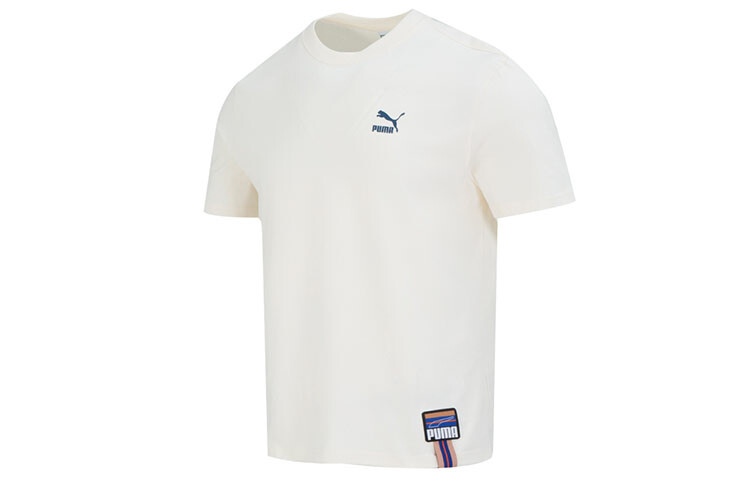 Футболка унисекс молочно-белая Puma, слоновая кость
Футболка унисекс молочно-белая Puma, слоновая кость