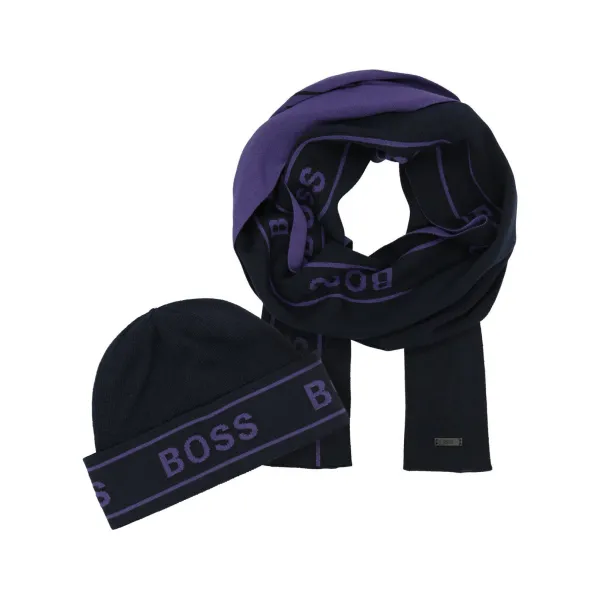 Шарф + шапка Ульфино Boss, черный 
Шарф + шапка Ульфино Boss, черный