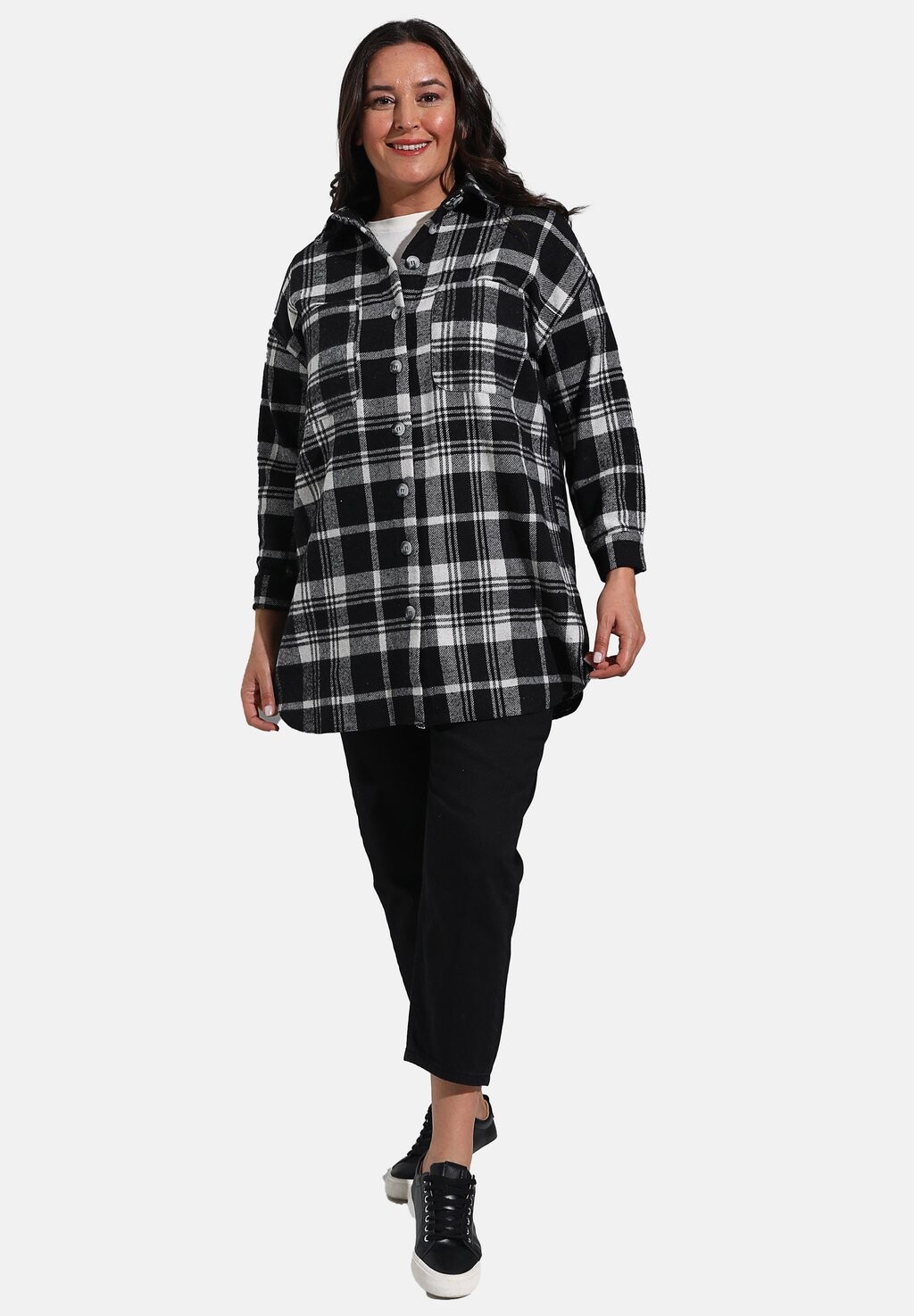 Платье-рубашка PLUS SIZE ALIA Modanisa, черный
Платье-рубашка PLUS SIZE ALIA Modanisa, черный