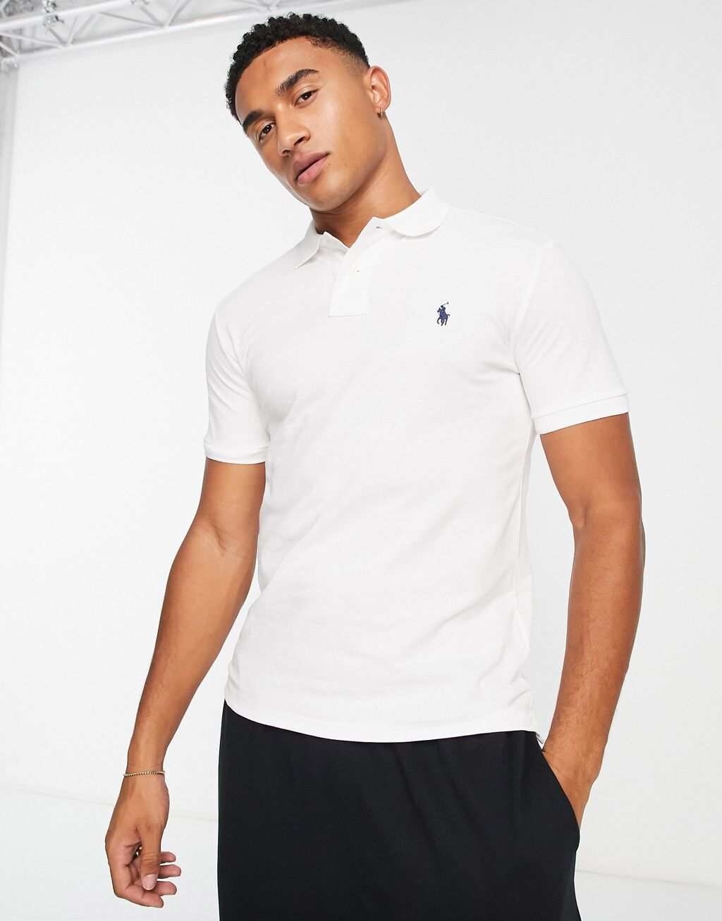 Белая футболка-поло узкого кроя с логотипом Polo Ralph Lauren, Белый, Белая футболка-поло узкого кроя с логотипом Polo Ralph Lauren
Белая футболка-поло узкого кроя с логотипом Polo Ralph Lauren, Белый, Белая футболка-поло узкого кроя с логотипом Polo Ralph Lauren