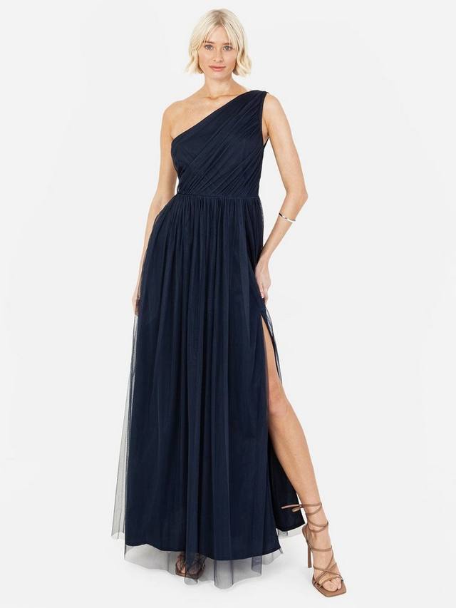 Фатиновое асимметричное платье макси Anaya With Love, темно-синий
Фатиновое асимметричное платье макси Anaya With Love, темно-синий