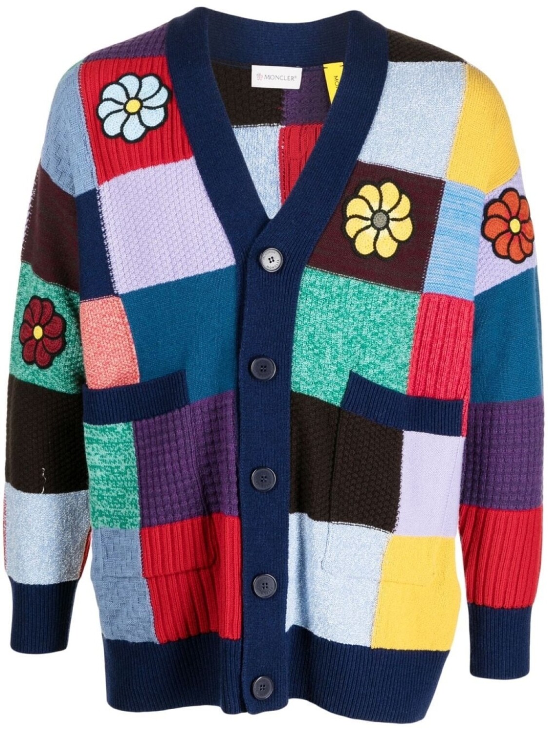 Moncler кардиган в технике пэчворк, синий
Moncler кардиган в технике пэчворк, синий