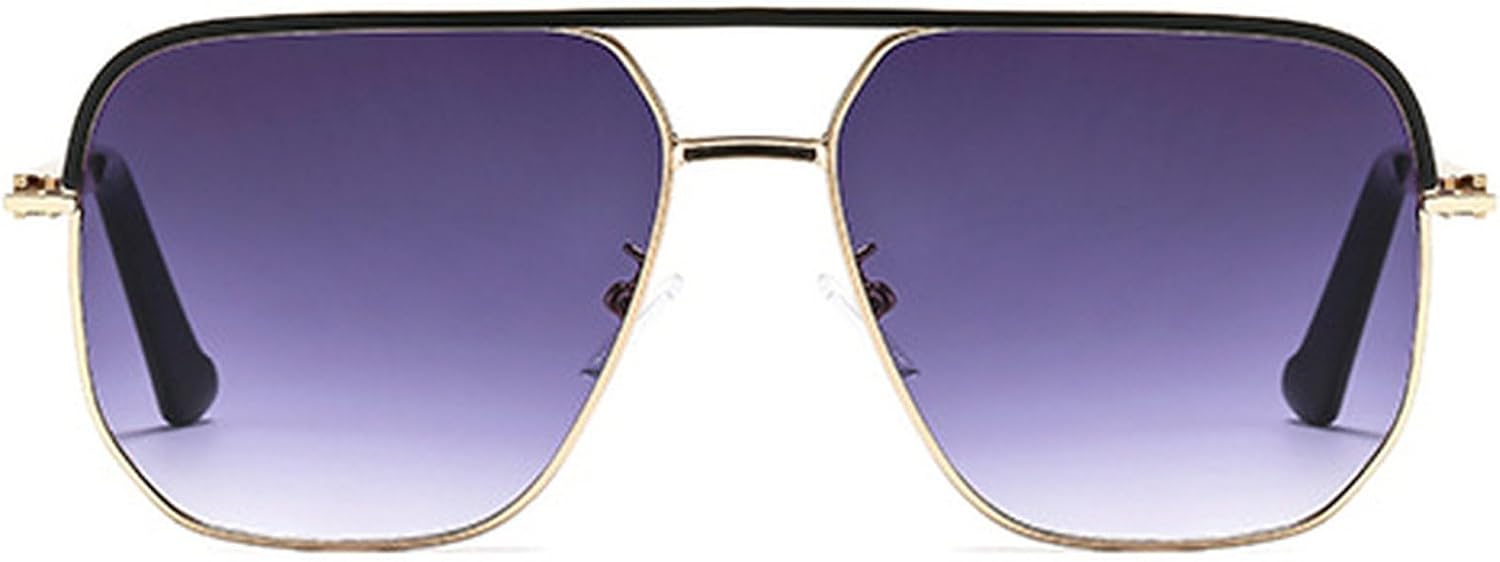 Ретро-солнцезащитные очки-пилот для женщин и мужчин, большие квадратные солнцезащитные очки в винтажном стиле 70-х годов, двойная перемычка, металлическая оправа mincl, Gray
Ретро-солнцезащитные очки-пилот для женщин и мужчин, большие квадратные солнцезащитные очки в винтажном стиле 70-х годов, двойная перемычка, металлическая оправа mincl, Gray